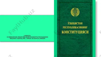 konstitutsiya nazariy asoslari — PPTX