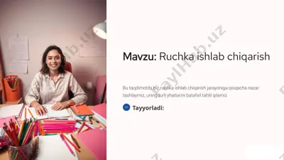 ruchka ishlab chiqarish — PPTX