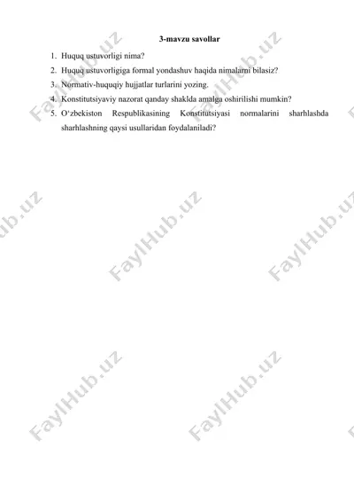 huquq ustuvorligi — DOCX