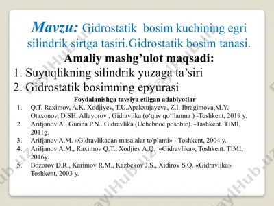 gidravlika — PPTX