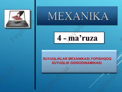 suyuqliklar mexanikasi — PPT