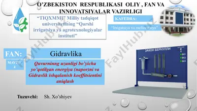 gidravlika — PPTX