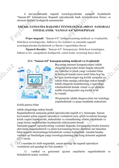 sanoat-4.0 konsepsiyasi — DOCX