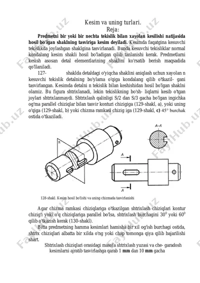 kesim va uning turlari — PDF