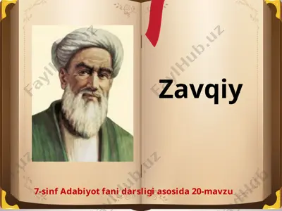 zavqiy 7-sinf — PPTX