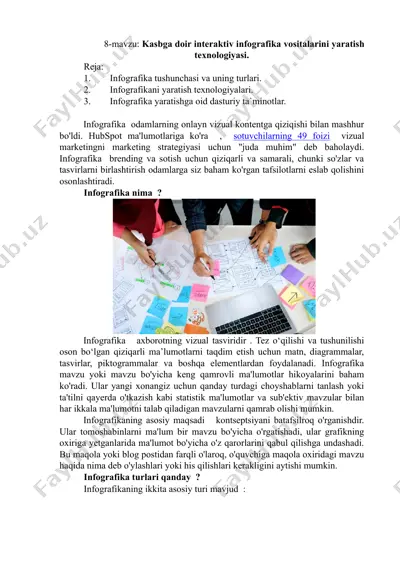 infografika yaratish texnologiyasi — DOCX