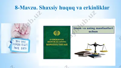 shaxsiy huquq va erkinliklar — PPTX