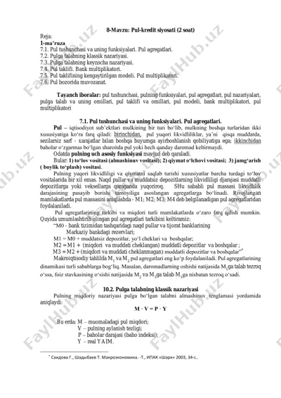 pul-kredit siyosati — PDF