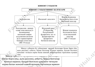 жиноят субъекти — DOC