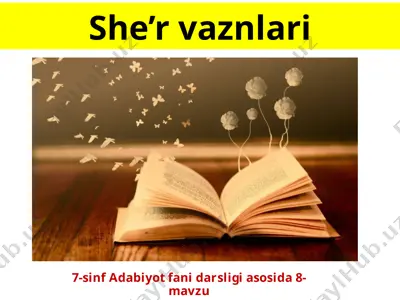 she’r vаznlari 7-sinf — PPTX