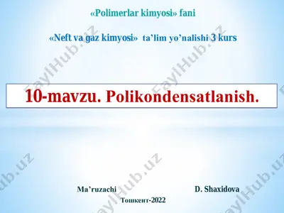 polikondensatlanish — PDF
