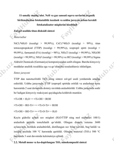 titan dioxide nano-tuzilishi — DOCX
