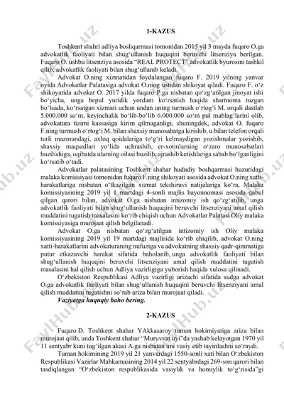 advokatlik faoliyati — DOCX
