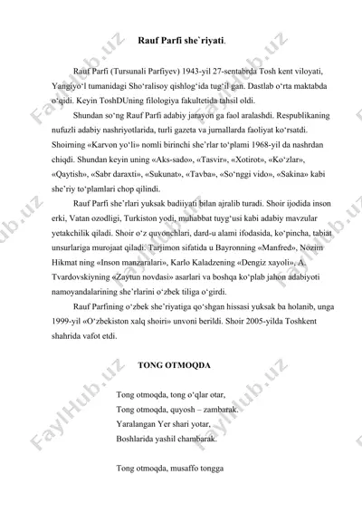 rauf parfi she’riyati — DOCX