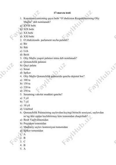 17-mavzu testi — DOCX