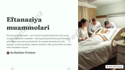 eftanaziya muammolari — PDF