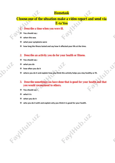video report on health situations — PDF