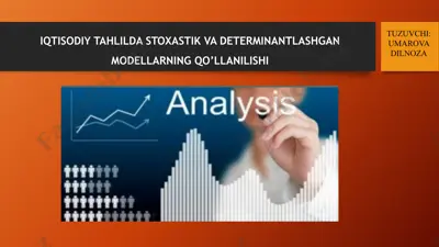 stoxastik va determinantlashgan modellar — PPTX