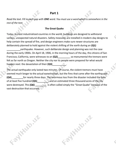 the great quake — PDF