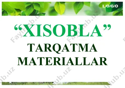 pedagogika tarqatma materiallar — DOCX