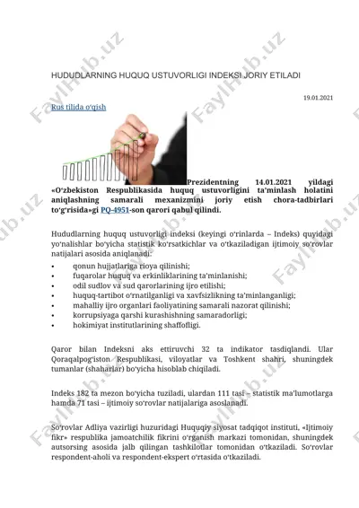 hududlarning huquq ustuvorligi indeksi — DOC