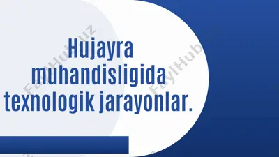 hujayramuhandisligi — PPTX