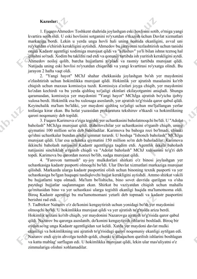 davlat xizmatlari markazida ro'yxatdan o'tkazish jarayoni — DOCX
