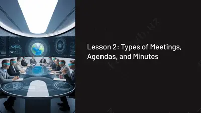 types of meetings, agendas, and minutes — PDF