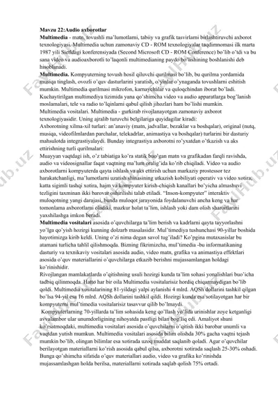 multimedia — DOCX