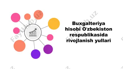 buxgalteriya hisobi oʻzbekiston respublikasida rivojlanish yullari — PPTX