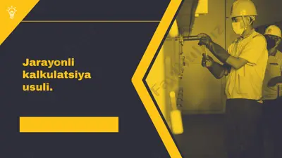 jarayonli kalkulatsiya usuli — PPTX