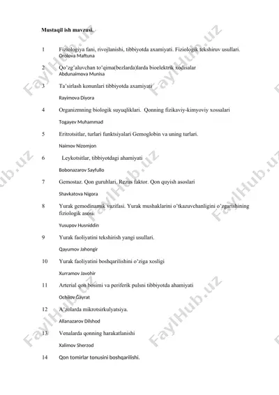 termoregulyatsiya — DOCX