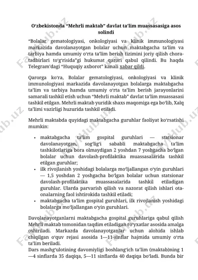 mehrli maktab davlat ta'lim muassasasi — DOCX