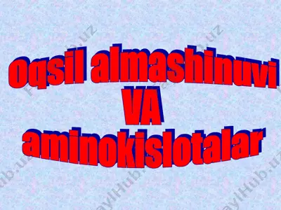 oqsil almashinuvi — PPT