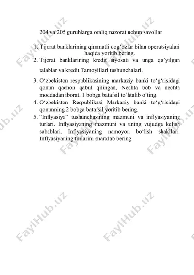tijorat banklarining qimmatli qog‘ozlar bilan operatsiyalari — DOCX