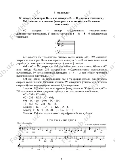 музыка махсулоти — DOCX