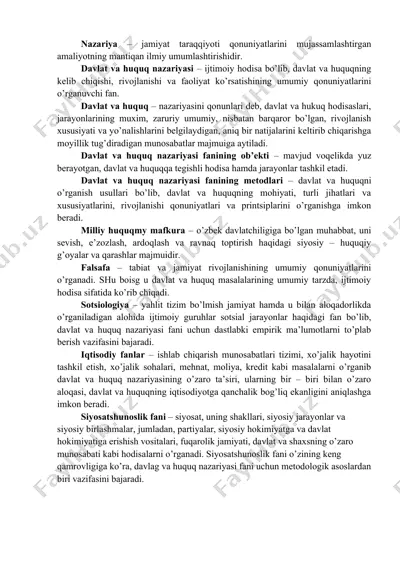 davlat va huquq nazariyasi — DOCX