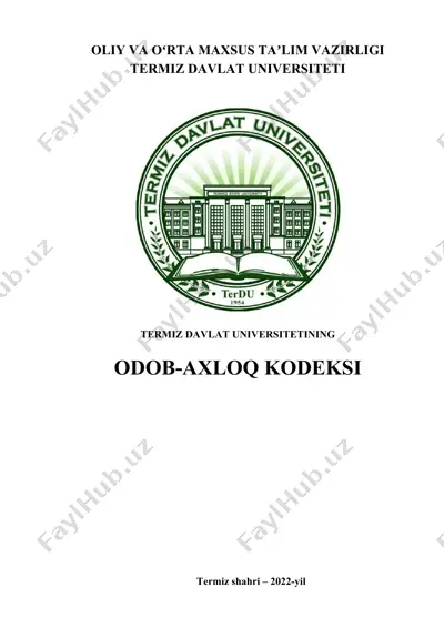 odob-axloq kodeksi — DOCX