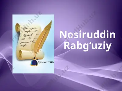 nosiruddin rabg‘uziy — PPTX