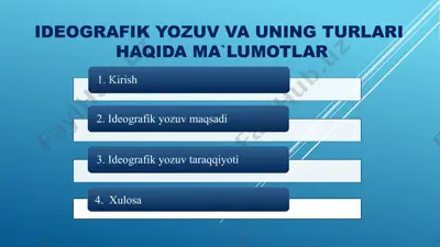 ideografik yozuv — PPTX