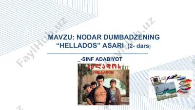 nodar dumbadzening“hellados” asari(2-dars) — PPT