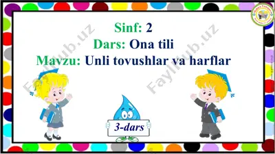 ona tilini o'rganish uchun darslik — PPTX