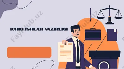 ichki ishlar vazirligi — PPTX