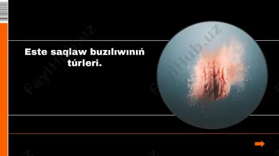amneziya haqida ma'lumotlar — PPTX