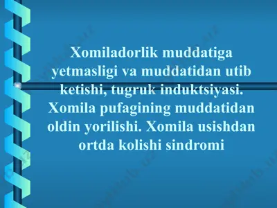 xomiladorlik muddati va muddati dan utib ketishi — PPTX