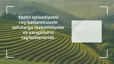 yashil energetika loyihalari — PPTX