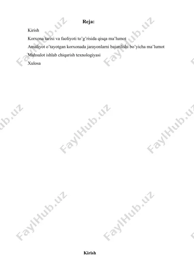 qadoqlangan mevalar — DOCX