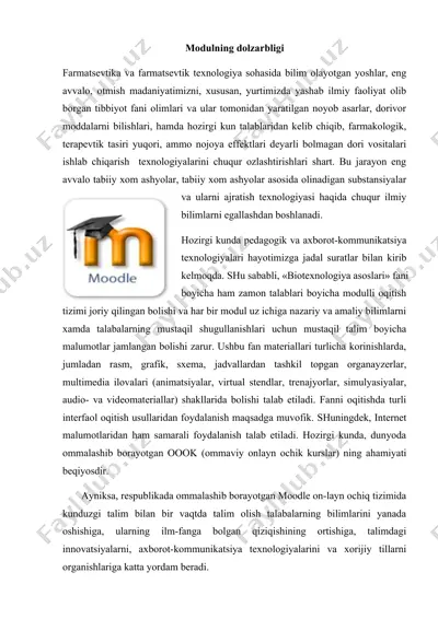 biotexnologiya asoslari — DOCX
