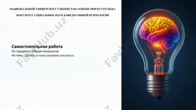 память в повседневном контексте — PPTX