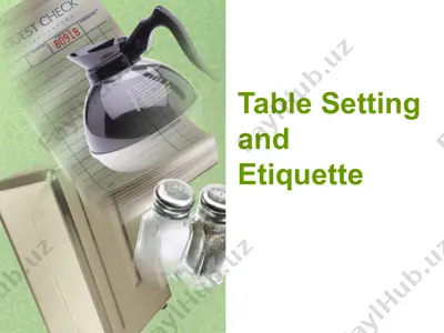 table setting and etiquette — PPTX